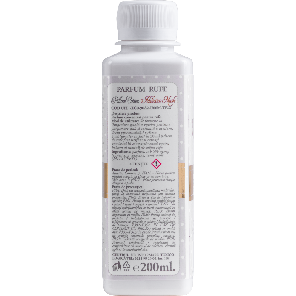 Pillow Cotton Addictive Musk Laundry Perfume „Timeless Aroma Boost” - Limited Edition, 200ml