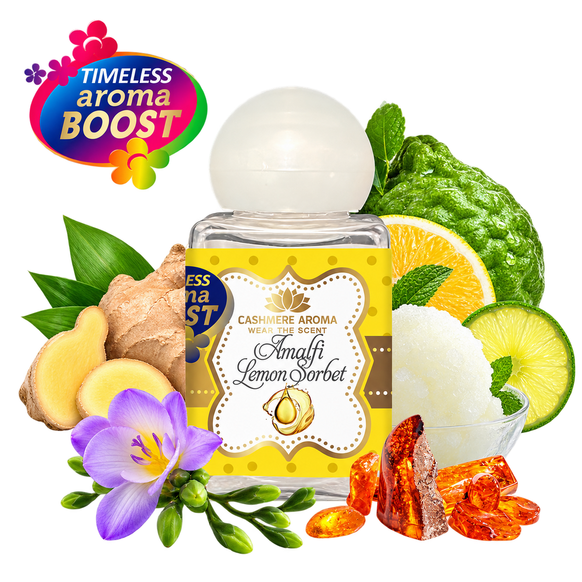 Amalfi Lemon Sorbet Tester Laundry Perfume “Timeless Aroma Boost”, 30ml